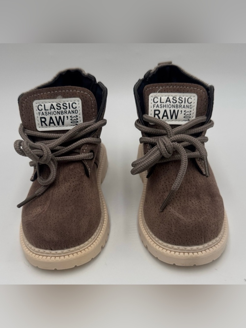 Classic Fashion Brand RAW' Kids Boots Brown Faux
Suede Size 29 (US 12 Toddler)
